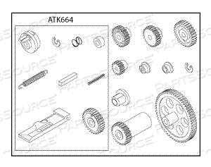 TRANSPORT REPAIR KIT WITH ATK664 SHUTTER RELEASE, ATR606 PLASTIC SNAP RING 