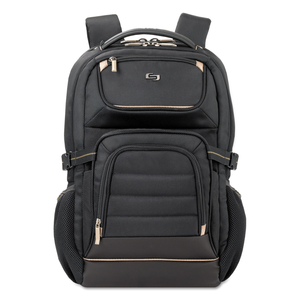 PRO BACKPACK, FITS DEVICES UP TO 17.3", POLYESTER, 12.25 X 6.75 X 17.5, BLACK by Solo