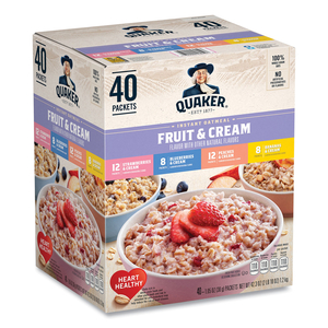 INSTANT OATMEAL, ASSORTED VARIETIES, 1.05 OZ PACKET, 40/BOX by Quaker Oats