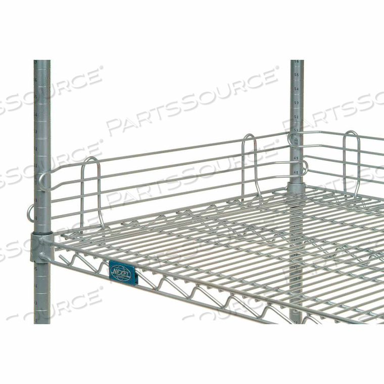 NEXEL CHROME LEDGE 42"L X 4"H FOR WIRE SHELVES by Precision Sourcing NEXEL CHROME LEDGE 42"L X 4"H FOR WIRE SHELVES by Precision Sourcing