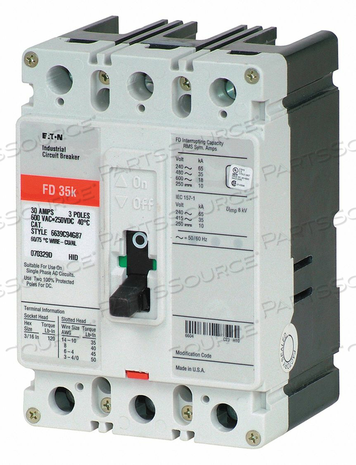 CIRCUIT BREAKER 150A 3P 600VAC FD by Eaton