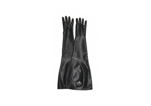 CHEMICAL RESISTANT GLOVES L SIZE BLK PR by MCR Safety