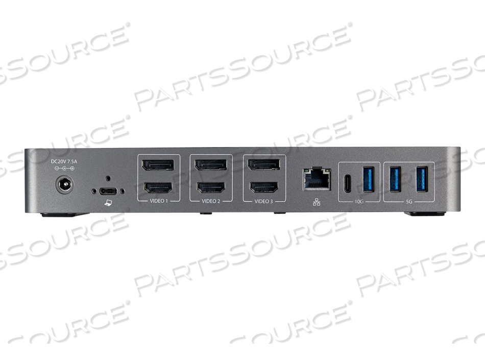 USB-C & USB-A DOCK, HYBRID UNIVERSAL TRIPLE MONITOR LAPTOP DOCKING STATION W/ DISPLAYPORT & HDMI 4K 60HZ, 85W POWER DELIVERY, 6X USB HUB, ET by StarTech.com Ltd.