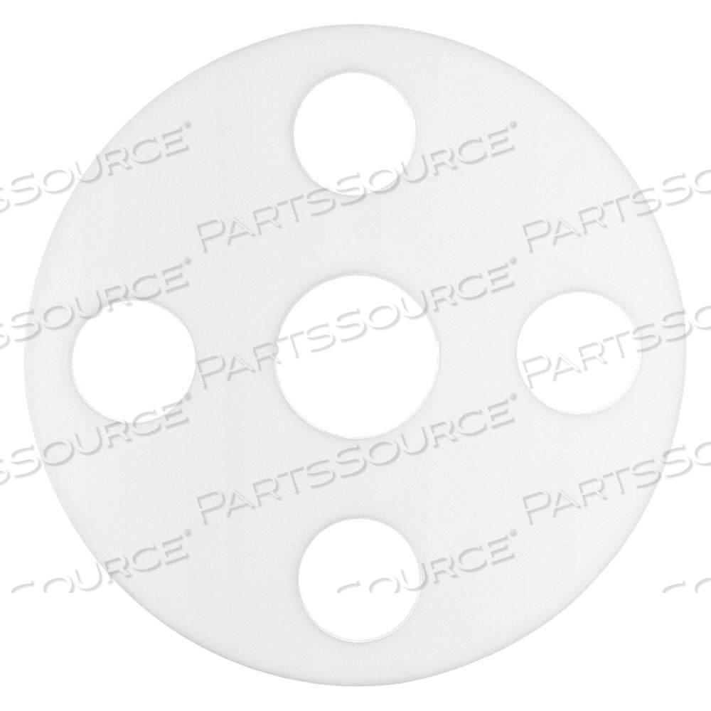 FULL FACE FLANGE GASKET, CLASS 300, PTFE, FOR 1/2 IN PIPE, 1/8 IN THICK, WHITE, 7/8 IN INSIDE DIA by USA Sealing, Inc
