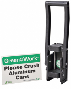 CAN CRUSHER WITH SIGN by ZING Green Safety Products