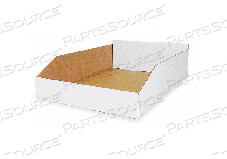 CORRUGATED SHELF BIN, COLOR WHITE, INCLUDES DIVIDERS NO, INCLUDES LABEL HOLDER NO, MATERIAL CARDBOARD, MAXIMUM OPERATING TEMPERATURE 400 DEG by Packaging Corporation of America CORRUGATED SHELF BIN, COLOR WHITE, INCLUDES DIVIDERS NO, INCLUDES LABEL HOLDER NO, MATERIAL CARDBOARD, MAXIMUM OPERATING TEMPERATURE 400 DEG by Packaging Corporation of America