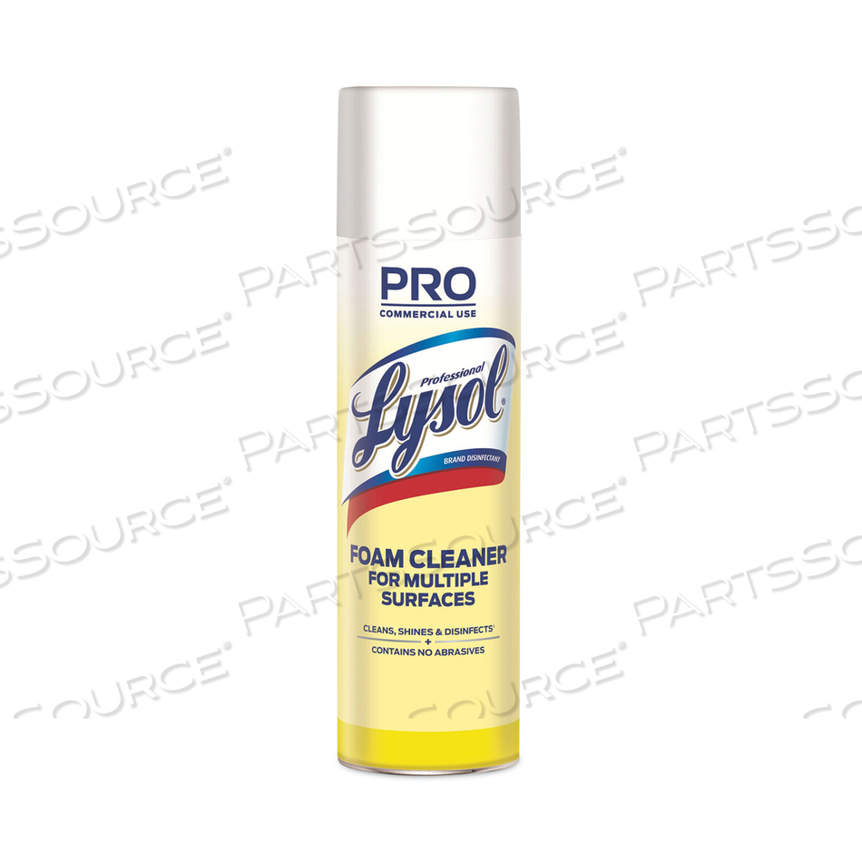 DISINFECTANT FOAM CLEANER, 24 OZ AEROSOL SPRAY by Lysol DISINFECTANT FOAM CLEANER, 24 OZ AEROSOL SPRAY by Lysol
