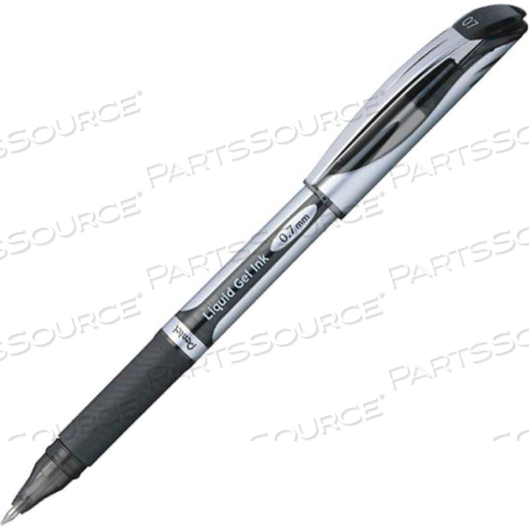ENERGEL LIQUID GEL INK PEN, REFILLABLE, 0.7MM, BLACK BARREL/INK by Pentel of America