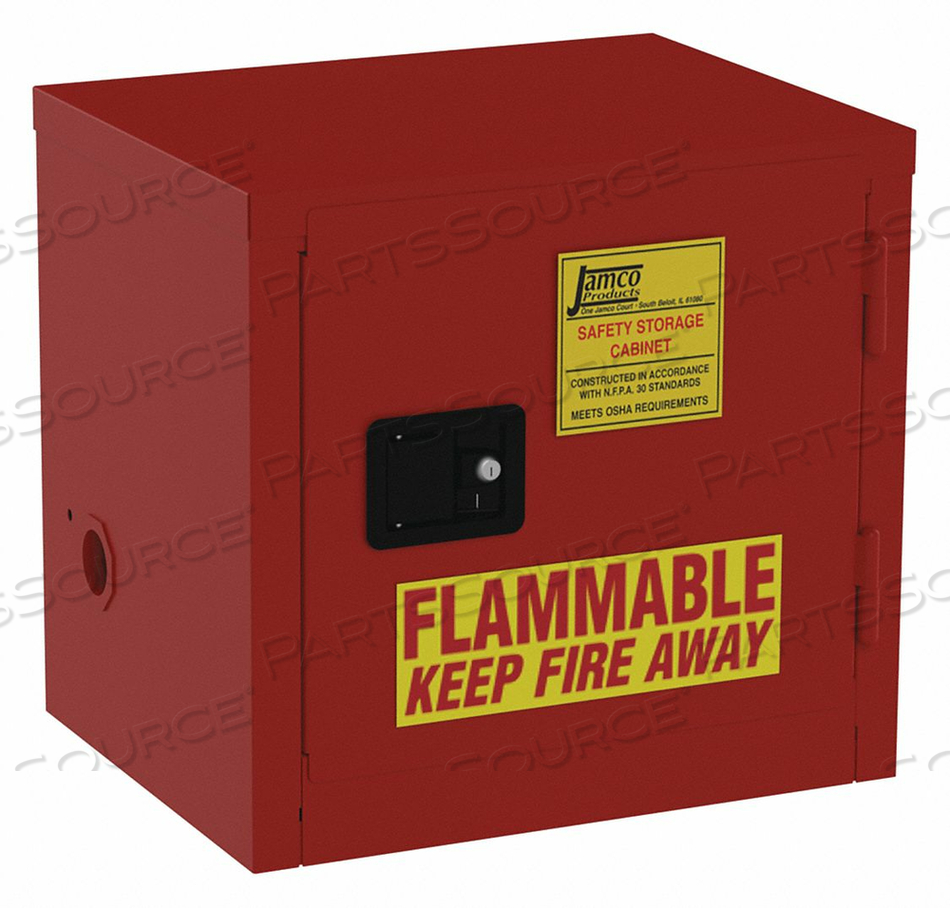 PAINTS AND INKS CABINET 12 GAL. RED by Jamco