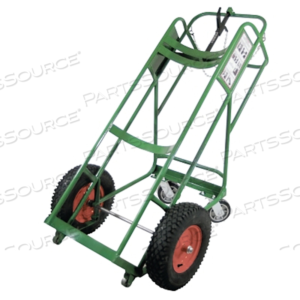 CRYOGENIC USE SINGLE-CYLINDER CART, 46 X 28 IN, 16 X 4 IN PNEUMATIC WHEELS by Anthony Welded Products CRYOGENIC USE SINGLE-CYLINDER CART, 46 X 28 IN, 16 X 4 IN PNEUMATIC WHEELS by Anthony Welded Products
