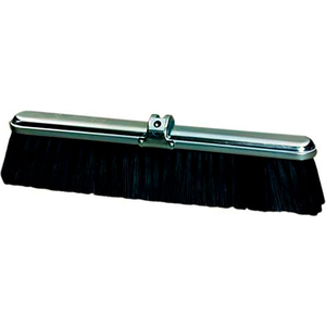 MILWAUKEE DUSTLESS 18"W PUSH BROOM HEAD W/AVERAGE-DUTY BLACK POLYPROPYLENE BRISTLES AND STEEL FRAME by Gordon Brush Mfg