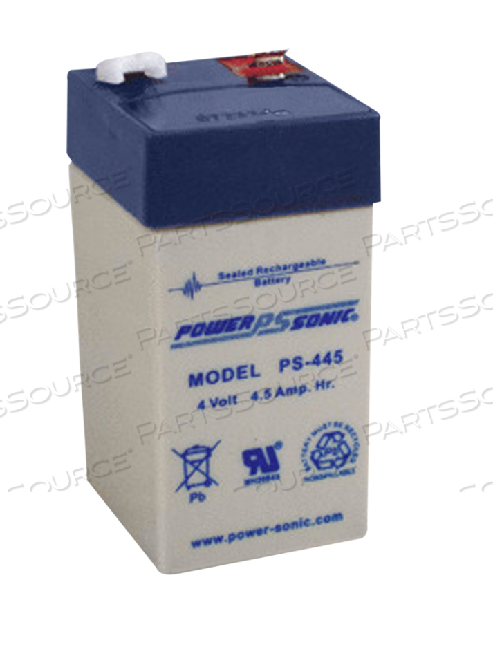 BATTERY, SEALED LEAD ACID, 4V, 4.5 AH, FASTON (F2) FOR DATEX-OHMEDA 2350 FINAPRES by R&D Batteries, Inc.