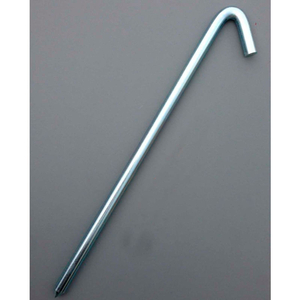 18" ZINC PLATED HOOK STAKE, UNPAINTED by Cutshaw Industries