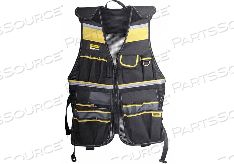 TOOL VEST UNIVERSAL WAIST BLACK/YELLOW by Stanley