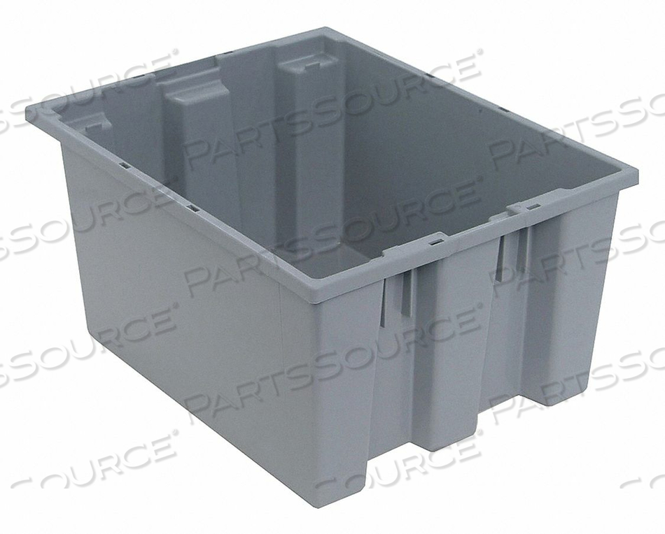 E1880 NEST AND STACK CONTAINER 19-1/2 IN GRAY by Quantum Storage Systems E1880 NEST AND STACK CONTAINER 19-1/2 IN GRAY by Quantum Storage Systems