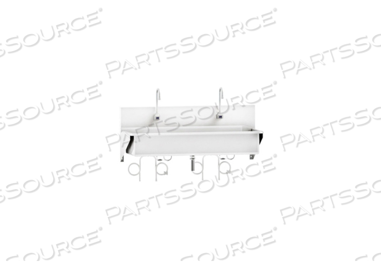 WINDSOR SCRUB SINK (2) PLACE W/INFRARED WATER CONTROL by Blickman WINDSOR SCRUB SINK (2) PLACE W/INFRARED WATER CONTROL by Blickman