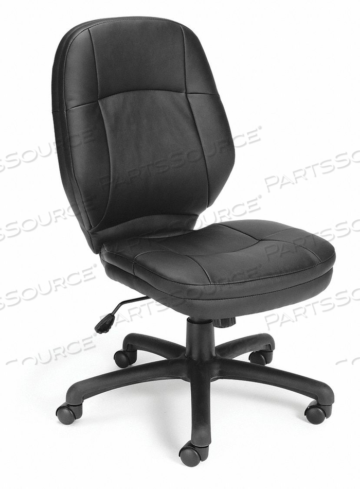 TASK CHAIR BLACK NO ARMS BACK 24-1/2 H 