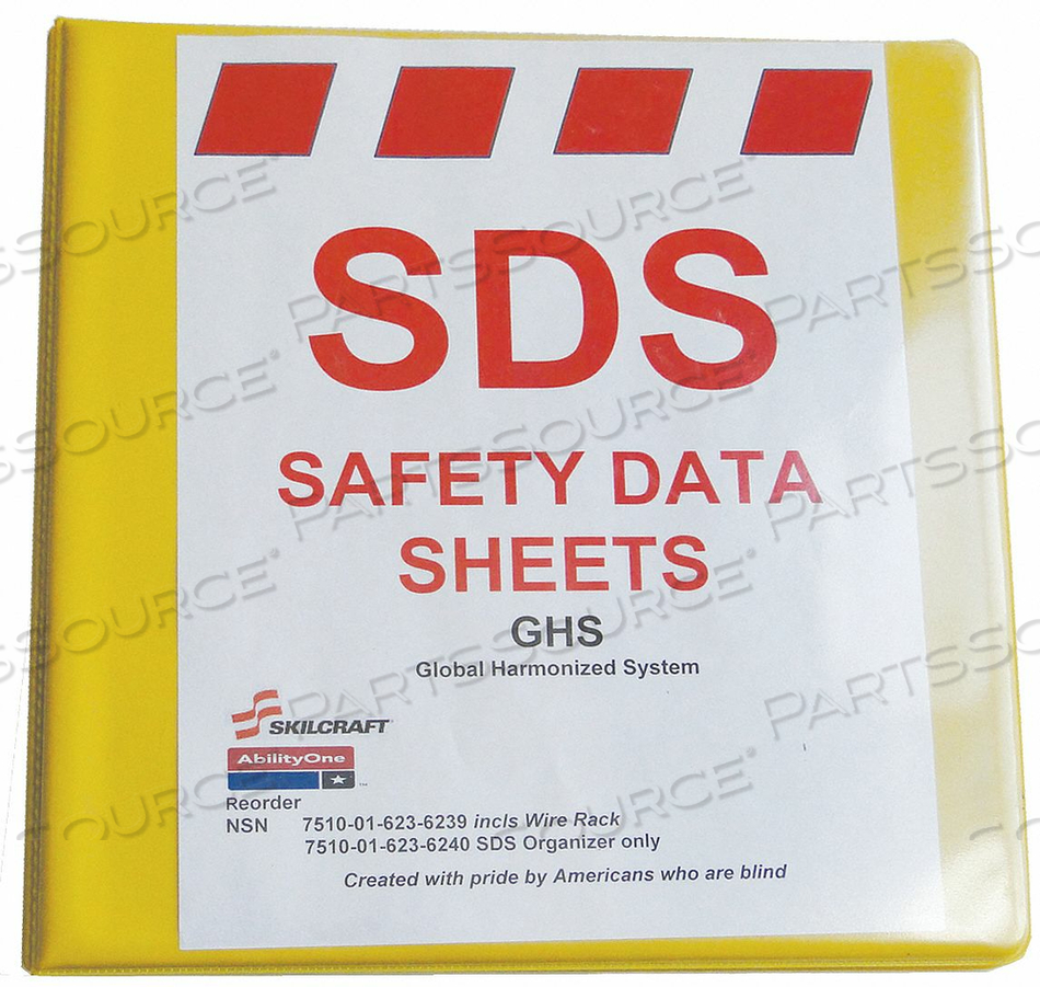 SDS SAFETY DATA SHEETS BINDER ENGLISH by Ability One SDS SAFETY DATA SHEETS BINDER ENGLISH by Ability One