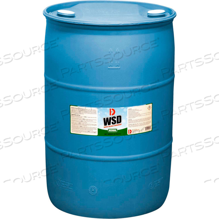 WATER SOLUBLE DEODORANT - HERBAL 55 GALLON DRUM 