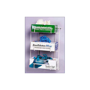 "NO SPILL" 3 BOX TOP DISPENSING EXAM GLOVE RACK, 16-1/2"H X 14"W X 7"D by Horizon Mfg Enterprises, Inc