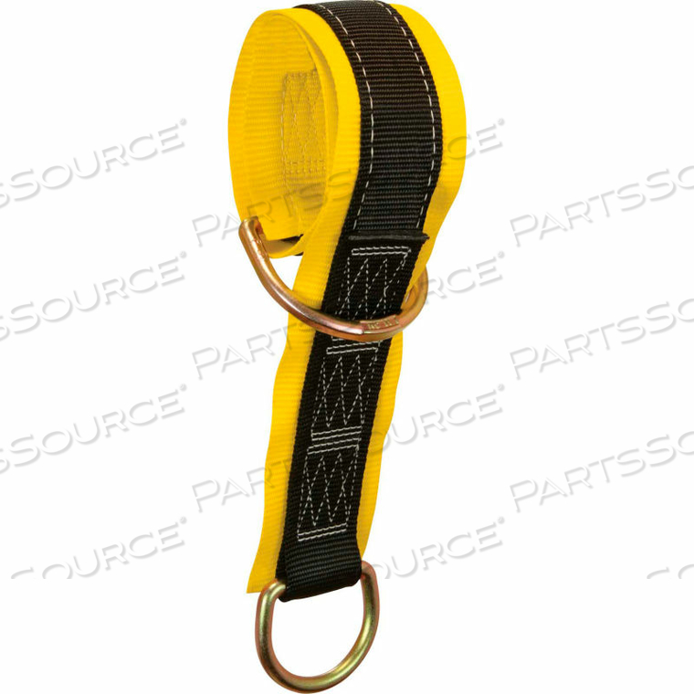 WEB PASS-THROUGH ANCHOR SLING WITH 2 D-RINGS AND 3" WEAR PAD, 3' LONG by Falltech