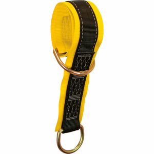 WEB PASS-THROUGH ANCHOR SLING WITH 2 D-RINGS AND 3" WEAR PAD, 3' LONG by Falltech