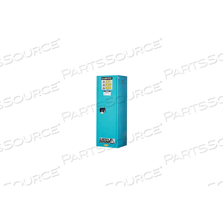 ACID CORROSIVE CABINET MANUAL SINGLE DOOR VERTICAL STORAGE by Justrite ACID CORROSIVE CABINET MANUAL SINGLE DOOR VERTICAL STORAGE by Justrite
