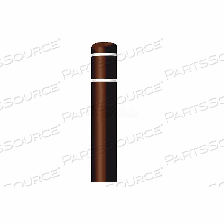 BOLLARD COVER, 4-1/2"DIA. X 52"H, BROWN W/NO TAPE by Post Guard