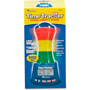 TIME TRACKER VISUAL TIMER & CLOCK by Learning Resources