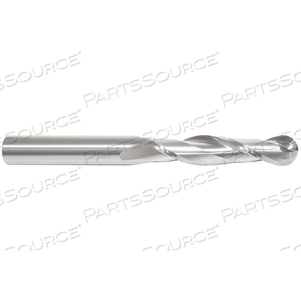 BALL END MILL, 2 FLUTES, 5/16 IN MILLING DIA., 1 5/8 IN LG OF CUT, 4 IN OVERALL LG by Approved Vendor