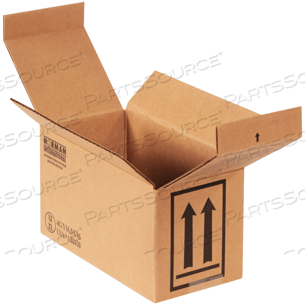 HAZ MAT BOXES, 2 - 1 QUART, 9 1/2" X 4 5/8" X 5", KRAFT, 25/BUNDLE by BOX Partners (Box Acquisitions, LLC)