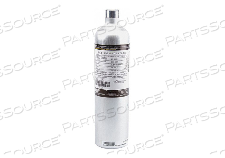 CALIBRATION GAS 5 PPM CHLORINE CL2 34L by BW Technologies CALIBRATION GAS 5 PPM CHLORINE CL2 34L by BW Technologies