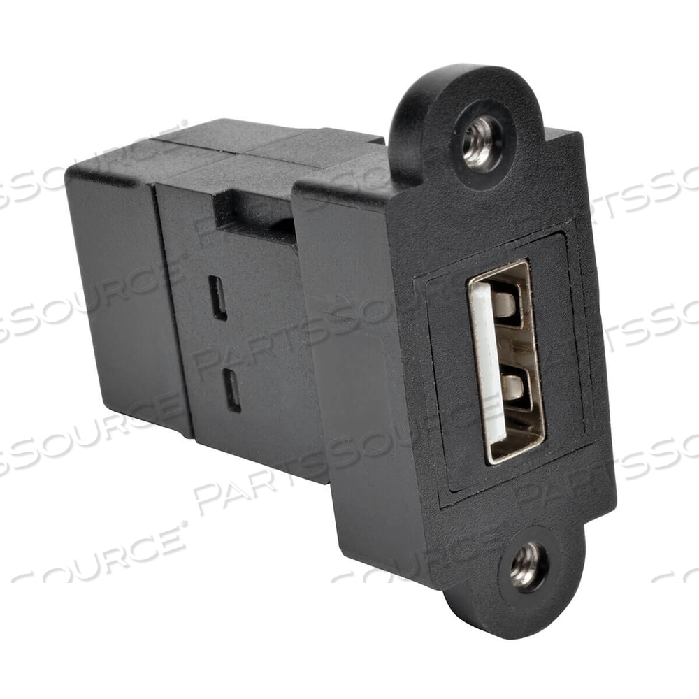 USB 2.0 KEYSTONE PANEL MOUNT COUPLER ALL-IN-ONE F/F USB-A BLACK by Tripp Lite USB 2.0 KEYSTONE PANEL MOUNT COUPLER ALL-IN-ONE F/F USB-A BLACK by Tripp Lite
