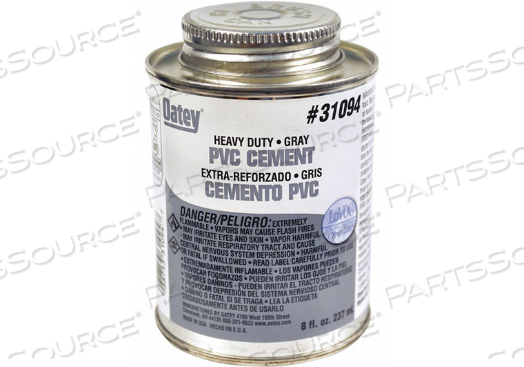 PVC CEMENT 8 OZ. GRAY by Oatey