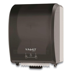 VALAY CONTROLLED TOWEL DISPENSER, Y-NOTCH, 12.3 X 9.3 X 15.9, BLACK by Morcon Tissue