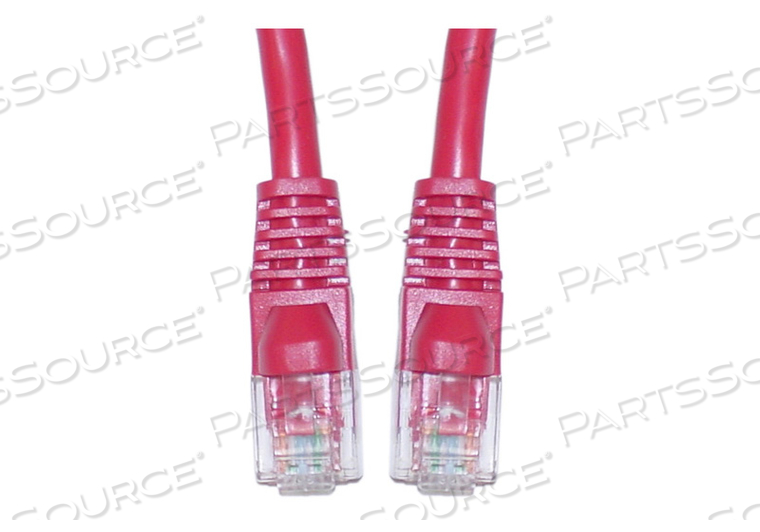 10FT CAT5E MOLDED BOOT ETHERNET CROSSOVER CABLE - RED by CableWholesale