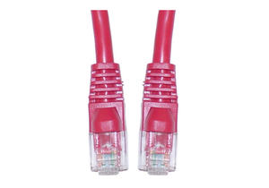 10FT CAT5E MOLDED BOOT ETHERNET CROSSOVER CABLE - RED by CableWholesale