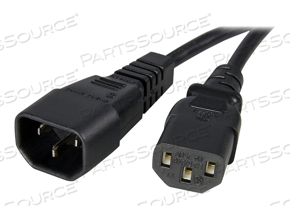AC POWER CORD 10FT (3M) 18AWG POWER SUPPLY EXTENSION CABLE IEC 60320 C14 TO IEC by StarTech.com Ltd.