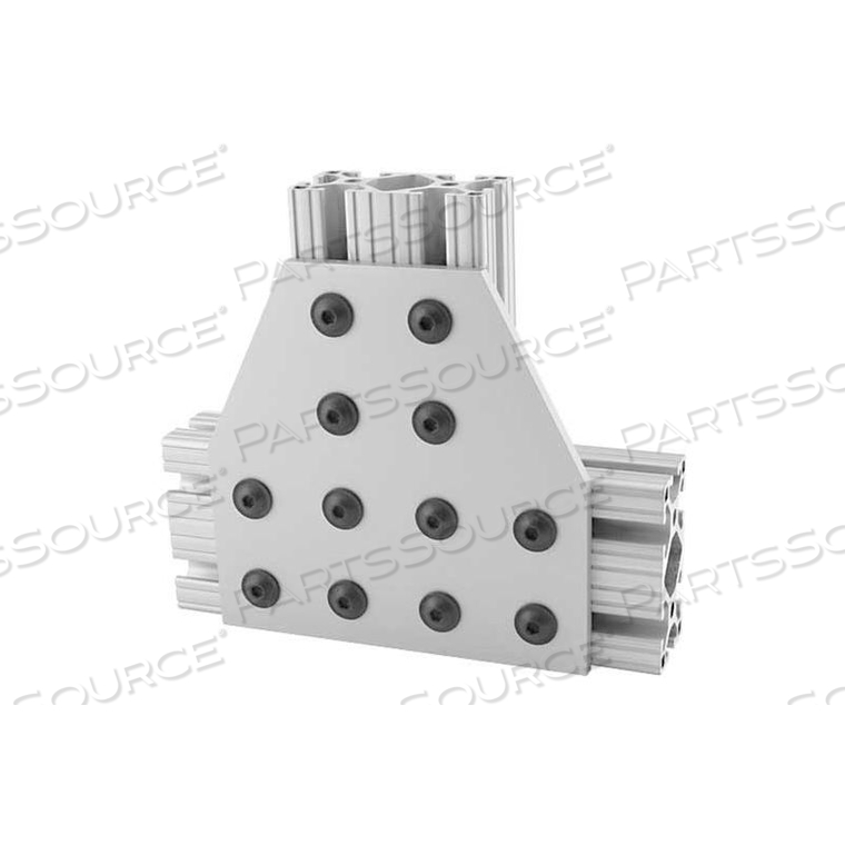 10 S 12 HOLE TEE FLAT PLATE, 4" L by 80/20 Inc. 10 S 12 HOLE TEE FLAT PLATE, 4" L by 80/20 Inc.