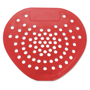 HEALTH GARDS VINYL URINAL SCREEN, CHERRY SCENT, 7.75 X 6.88, RED, DOZEN by Hospeco