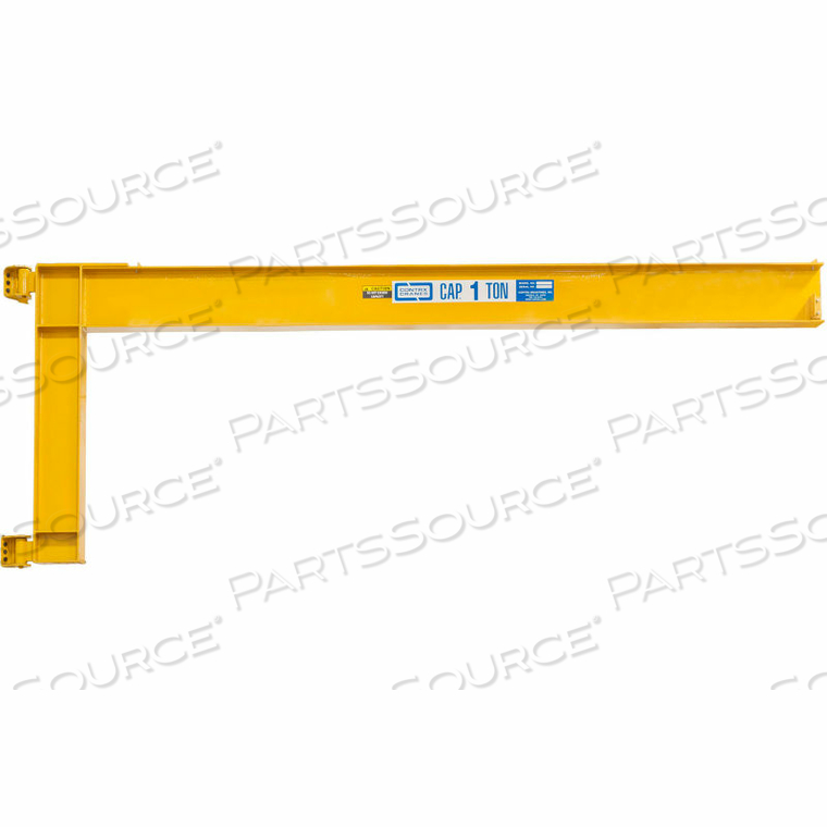 WALL-MOUNT FULL CANTILEVER JIB CRANE, 4000 LB. CAPACITY, 14' SPAN, WIDE-FLANGE BEAM by Contrx Industries Inc WALL-MOUNT FULL CANTILEVER JIB CRANE, 4000 LB. CAPACITY, 14' SPAN, WIDE-FLANGE BEAM by Contrx Industries Inc