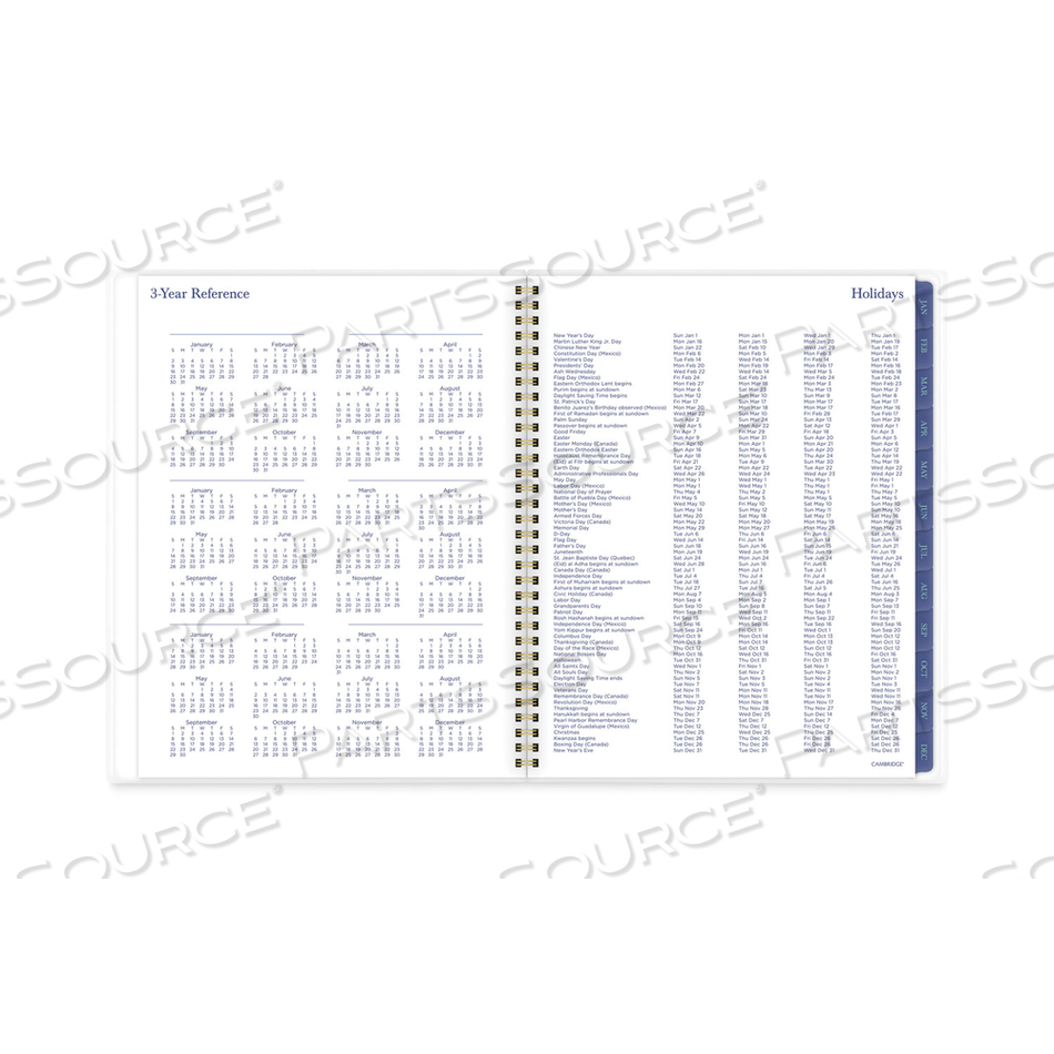 PRECIOUS WEEKLY/MONTHLY PLANNER, PRECIOUS FLORAL ARTWORK, 11 X 8.5, BLUE/GREEN/PINK COVER, 12-MONTH (JAN TO DEC): 2023 