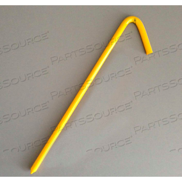 10" MINI TARP HOOK STAKE, YELLOW by Cutshaw Industries 10" MINI TARP HOOK STAKE, YELLOW by Cutshaw Industries