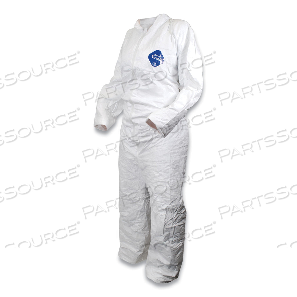 DUPONT TYVEK DISPOSABLE COVERALL, 2X-LARGE, WHITE, 25/CARTON 