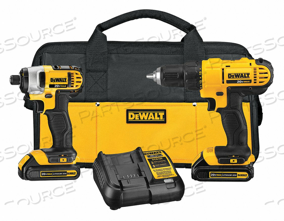 CORDLESS COMBINATION KIT 20.0V 2 TOOLS by DeWalt CORDLESS COMBINATION KIT 20.0V 2 TOOLS by DeWalt