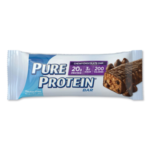 PURE PROTEIN BAR, CHEWY CHOCOLATE CHIP, 1.76 OZ BAR, 6/BOX by Balance Bar