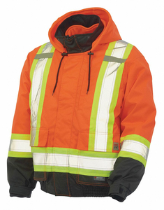 BOMBER JACKET HI-VIZ INSUL. ORANGE 2XL by Tough Duck