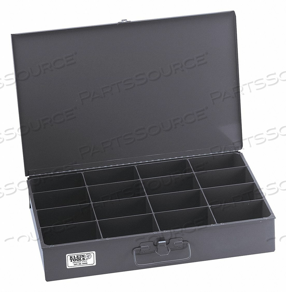 EXTRA-LARGE PARTS-STORAGE BOX, 16-COMPARTMENT by Klein Tools