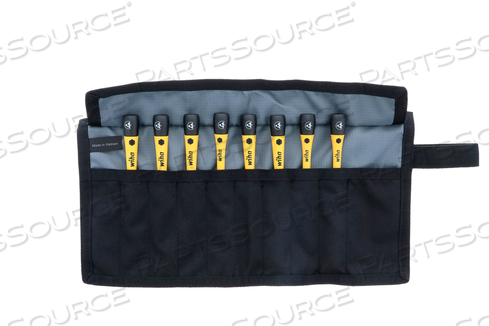 8 PIECE ESD SAFE PICOFINISH PRECISION SCREWDRIVER SET IN POUCH by Wiha Tools