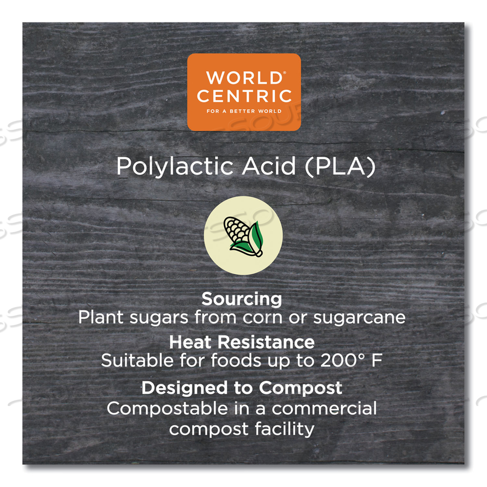 PLA CLEAR COLD CUP LIDS, DOME LID, FITS 9 OZ TO 24 OZ CUPS by World Centric PLA CLEAR COLD CUP LIDS, DOME LID, FITS 9 OZ TO 24 OZ CUPS by World Centric